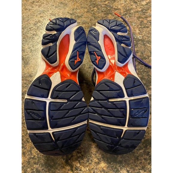 Womens Mizuno Running Shoes 7.5 Wave Rider 21 Purple Coral - Picture 8 of 8